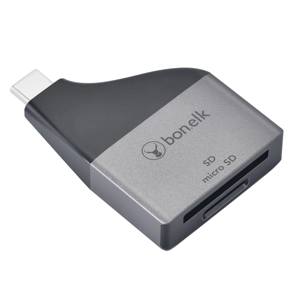 Bonelk USB-C to MicroSD/SD Adapter (Space Grey) 