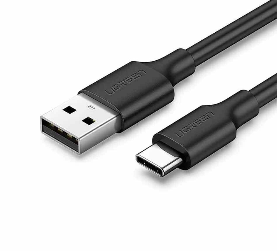Ugreen 1m USB-A to USB-C Nickel Plated Cable (Black)