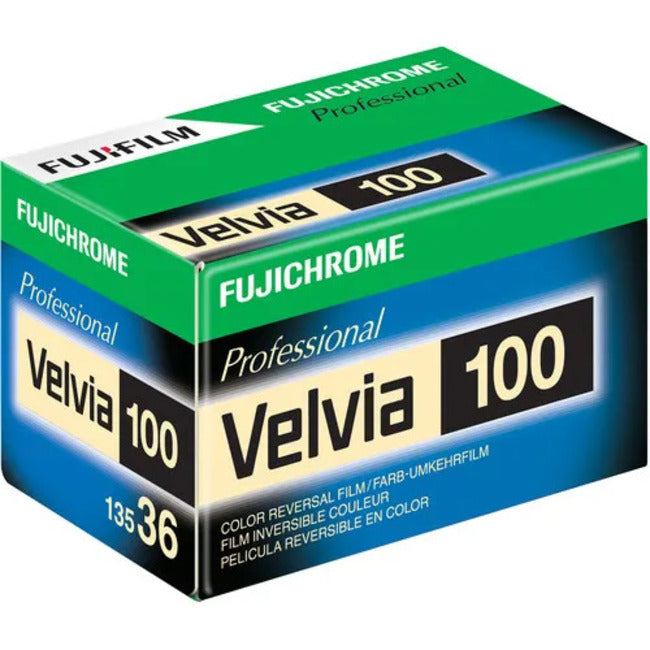 FUJIFILM Fujichrome Velvia 100 135/36 Film (Single Roll)