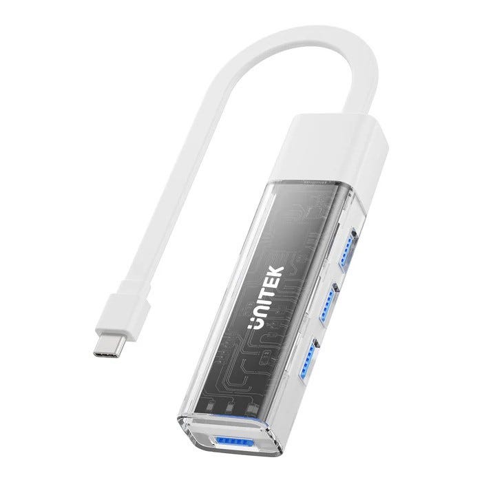 Unitek Bi-Directional Hub with Detachable Cable (White)