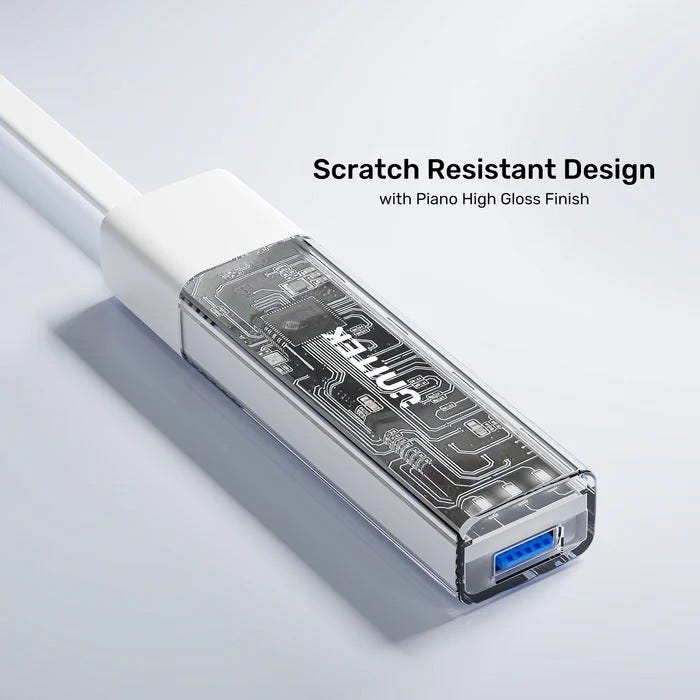 Unitek Bi-Directional Hub with Detachable Cable (White)