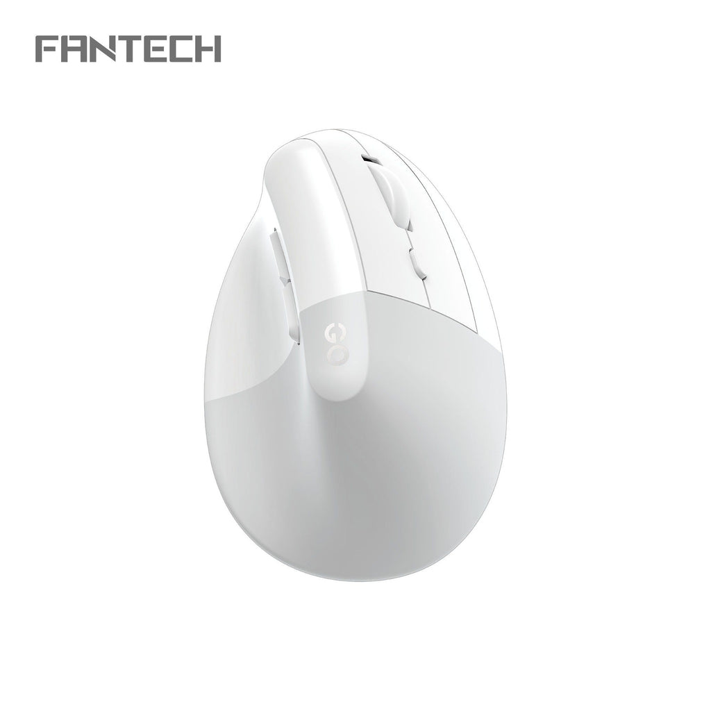 Fantech GO Comfy W195R Vertical Ergonomic Wireless Mouse (White)