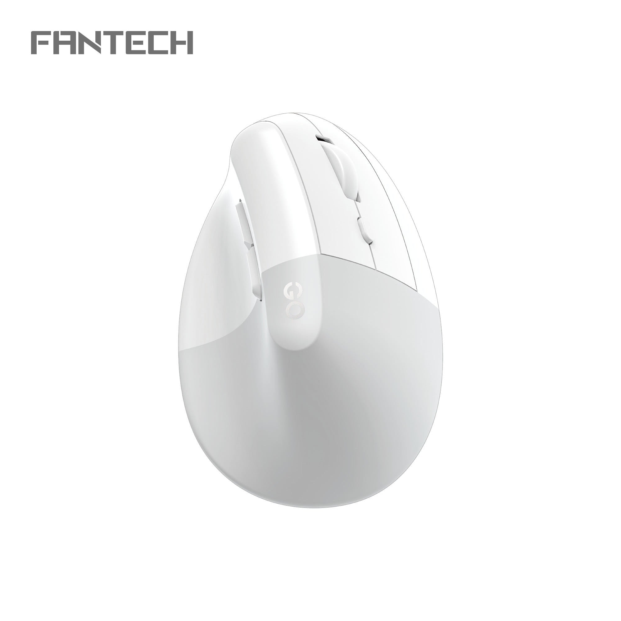 Fantech GO Comfy W195R Vertical Ergonomic Wireless Mouse (White)