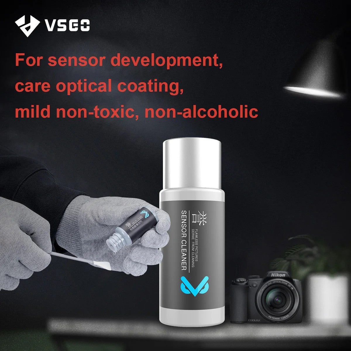  VSGO Sensor Cleaning Swab with Cleaner - Medium Format 