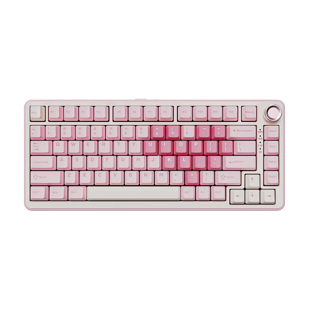 YUNZII B75 Pro 75% Mechanical Keyboard (Pink) (Cocoa Cream Switch) 