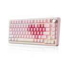 YUNZII B75 Pro 75% Mechanical Keyboard (Pink) (Cocoa Cream Switch) 