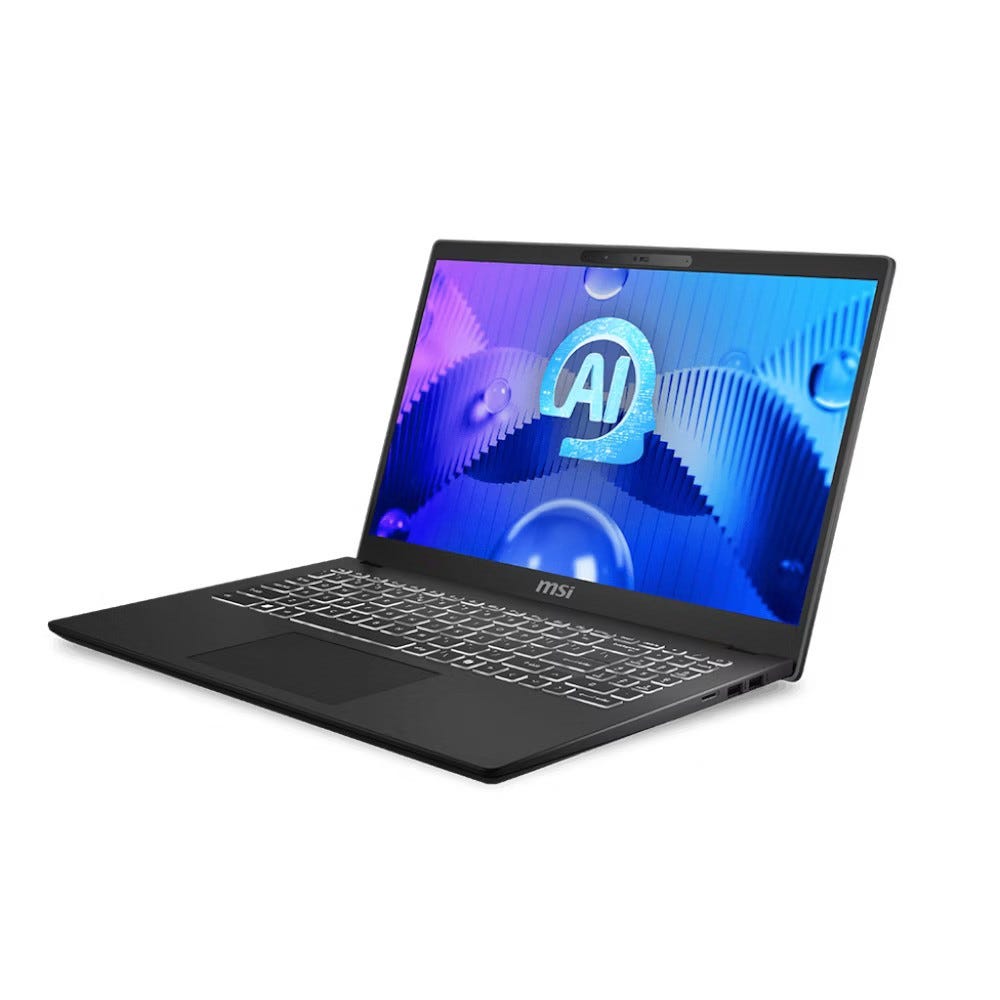 MSI Modern 15 H AI C1MG 15.6" Laptop with U7-155H 16GB 1TB SSD