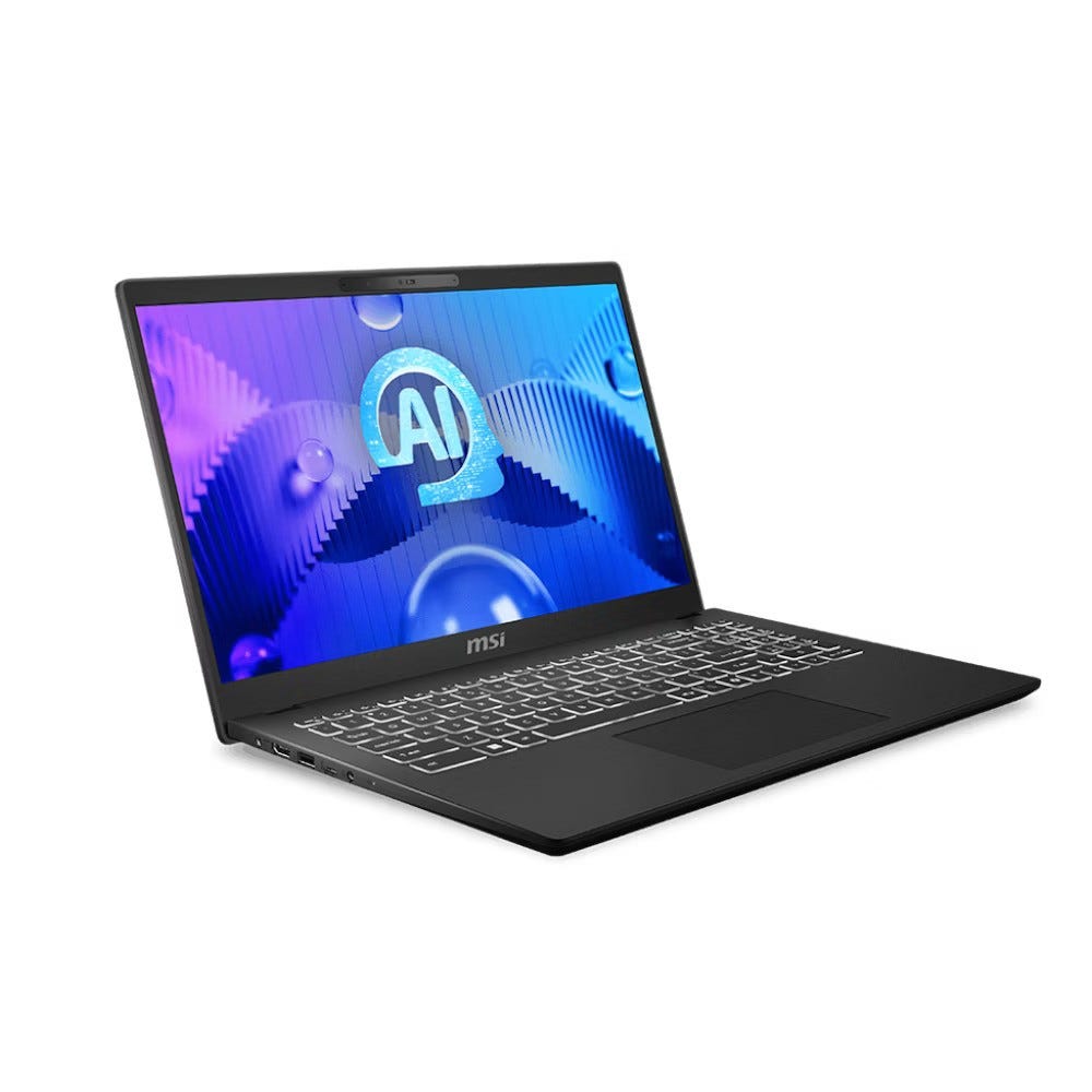 MSI Modern 15 H AI C1MG 15.6" Laptop with U7-155H 16GB 1TB SSD