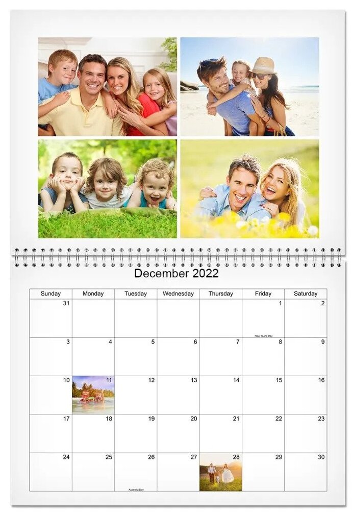 12 Month Personalised Calendar 
