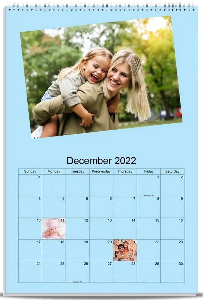 A3 Personalised Wall Calendar  