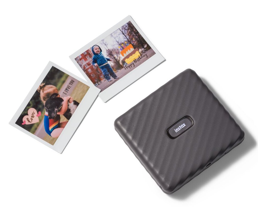 Fujifilm INSTAX Link WIDE Smartphone Printer - Mocha Gray