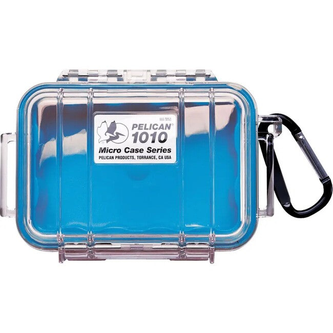 Pelican 1010 Micro Case - Clear Blue with Blue Liner