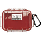 Pelican 1010 Micro Case - Clear Red with Red Liner