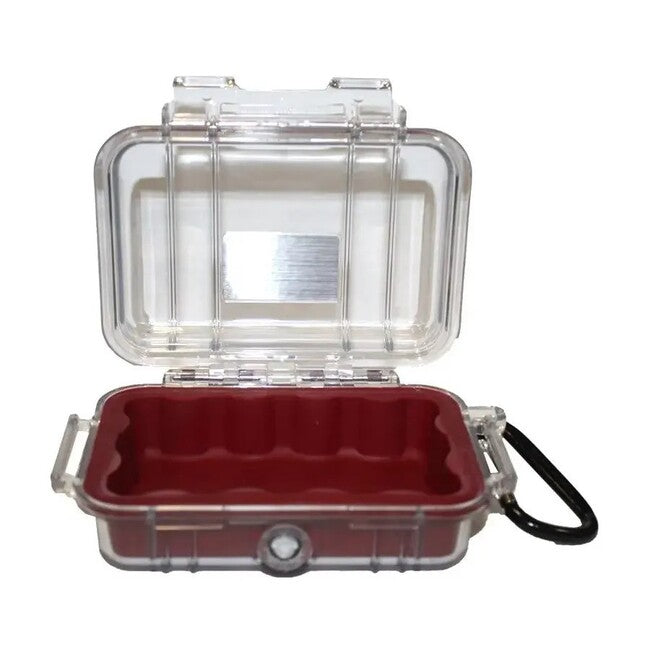 Pelican 1010 Micro Case - Clear Red with Red Liner