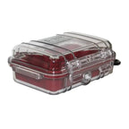 Pelican 1010 Micro Case - Clear Red with Red Liner
