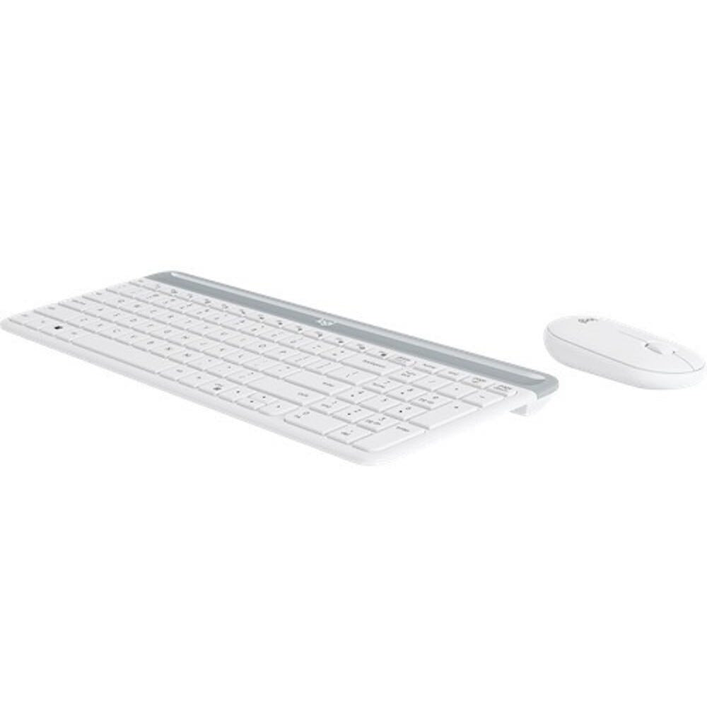 Logitech MK470 Slim Wireless Keyboard and Mouse Combo (White) 