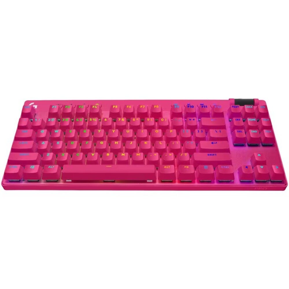 Logitech G PRO X TKL LIGHTSPEED Gaming Keyboard (Magenta)