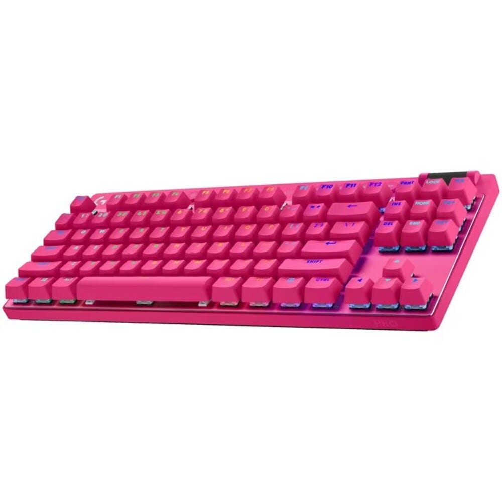Logitech G PRO X TKL LIGHTSPEED Gaming Keyboard (Magenta)