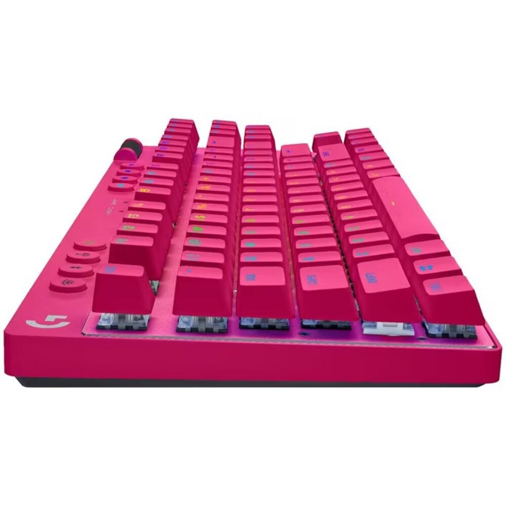 Logitech G PRO X TKL LIGHTSPEED Gaming Keyboard (Magenta)