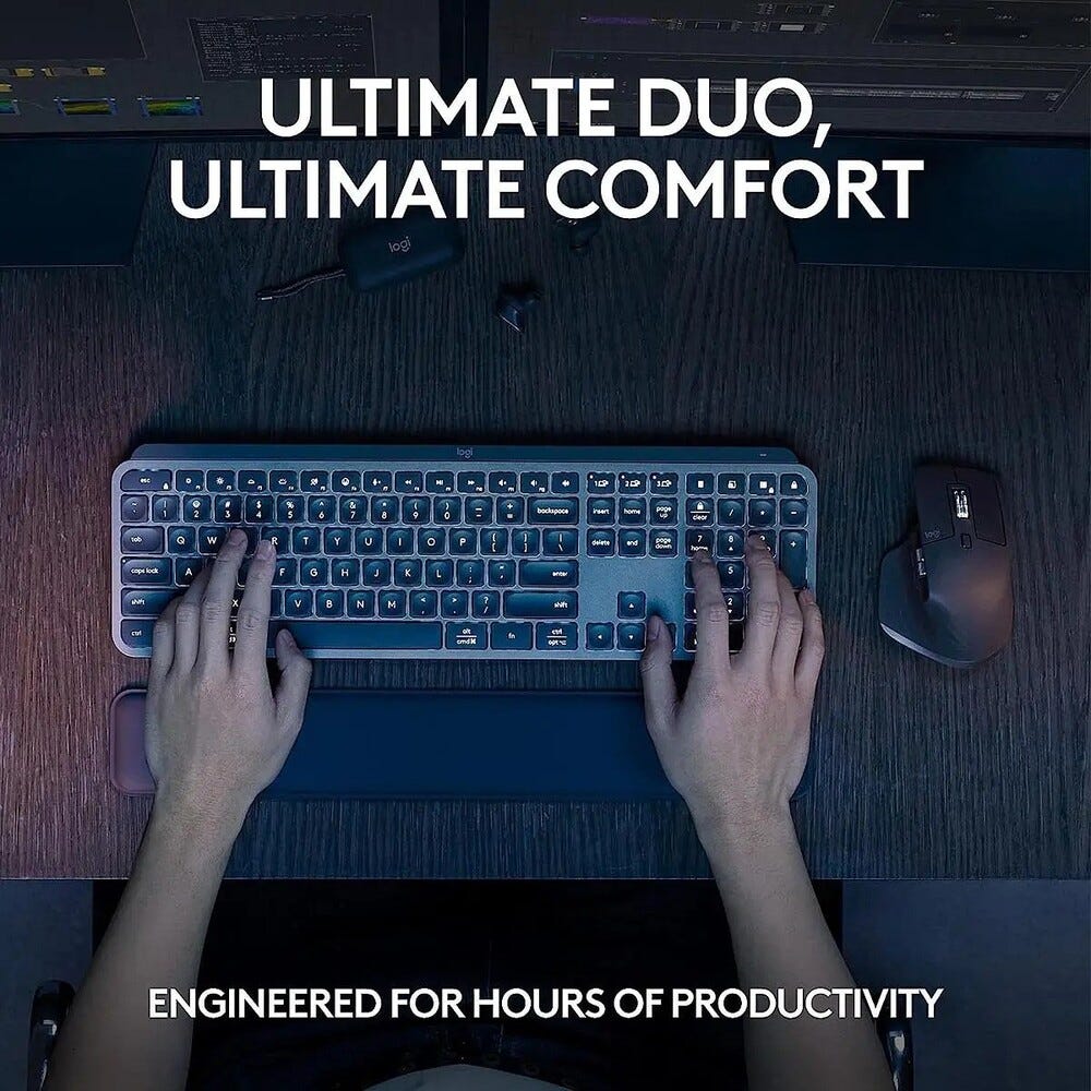Logitech MX Keys S Wireless Keyboard & Mouse Performance Combo