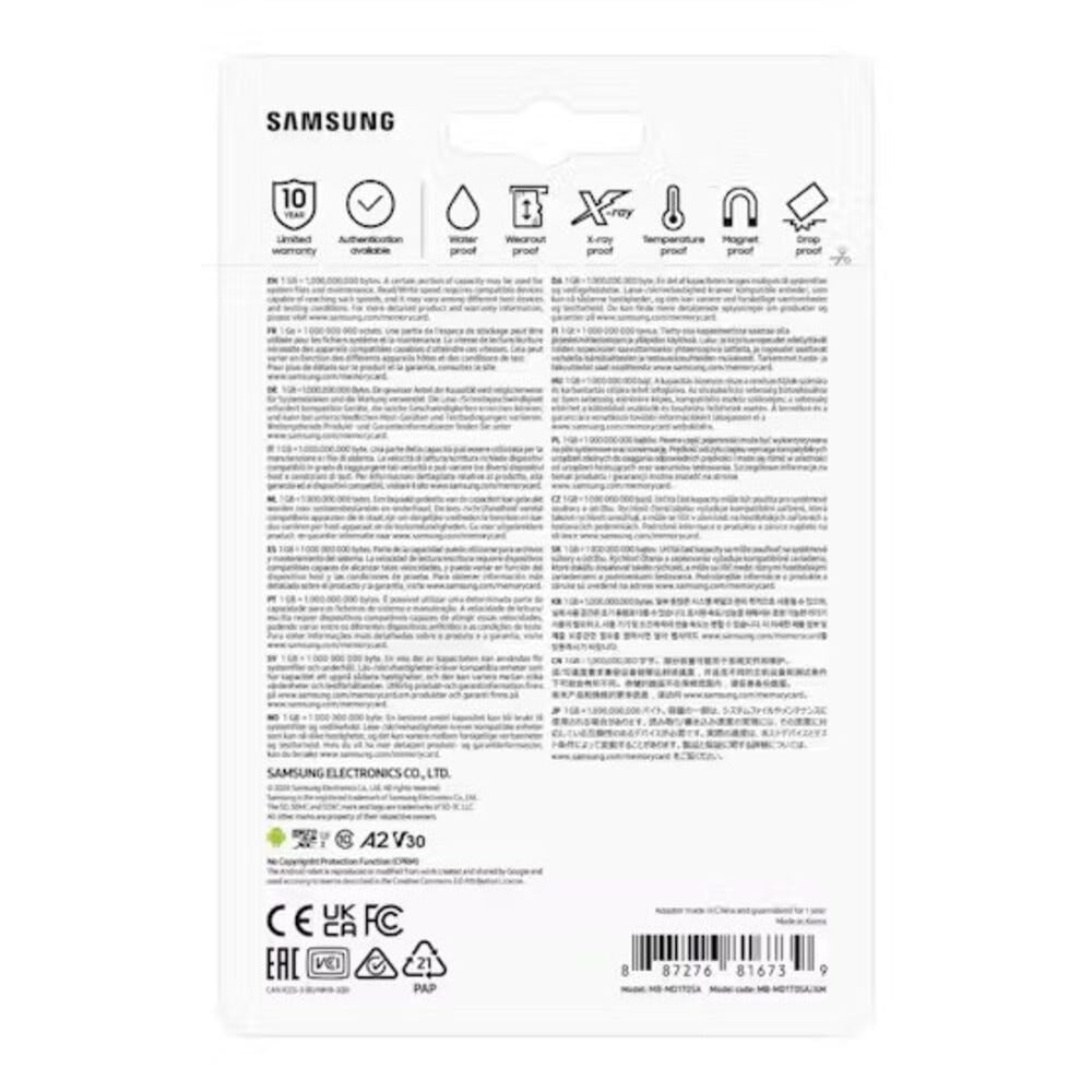Samsung 1TB Micro SDXC Pro Plus Memory Card