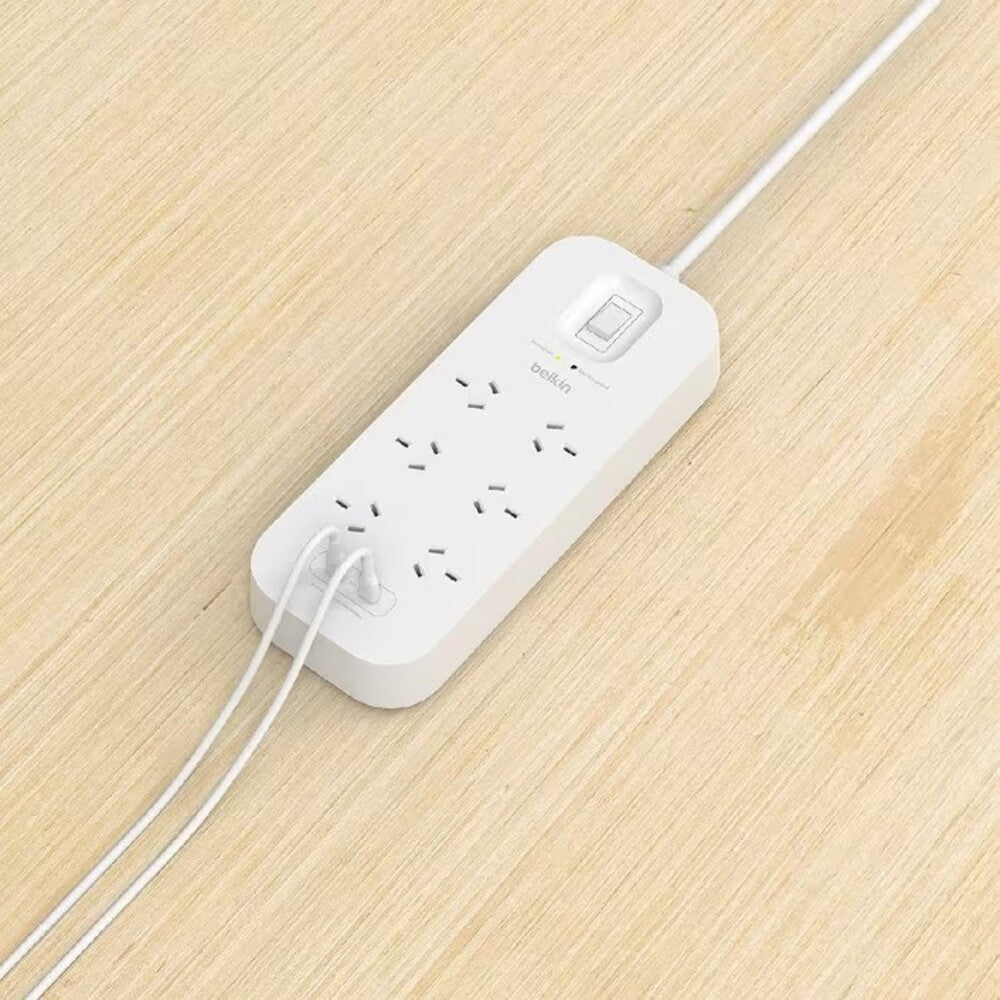 Belkin 6-Outlet Surge Protection Strip with Dual USB-C Charging Ports  