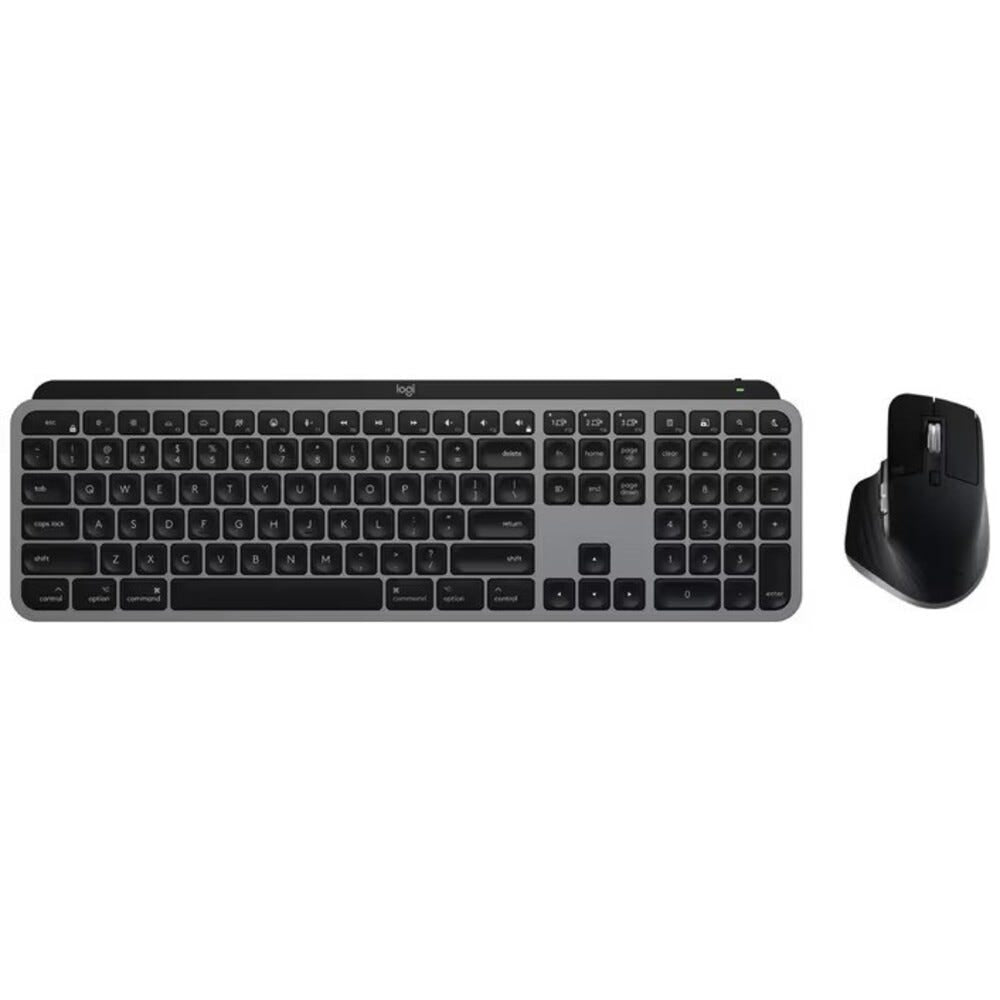 Logitech MX Keys S for Mac Keyboard and Mouse Combo (Space Grey