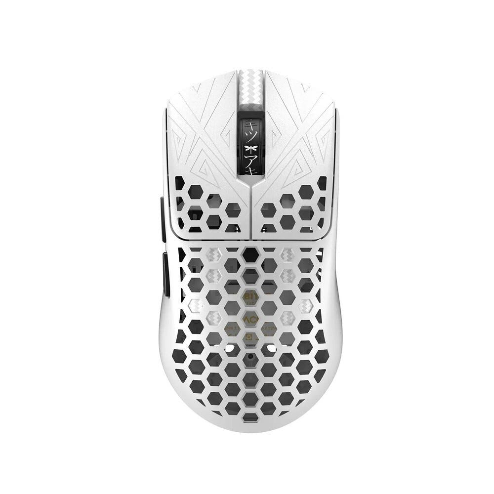 ARBITER STUDIO TENKO Akitsu Carbon Fiber 8K Ultra-Wireless Gaming Mouse (White)