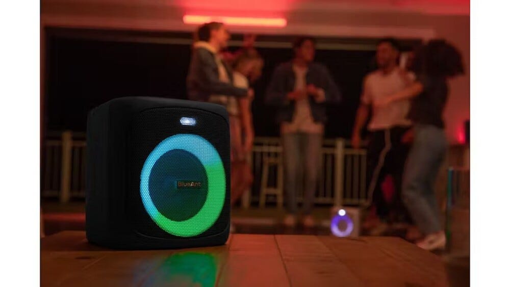 Open Box BlueAnt X4 Portable Bluetooth Mini Party Speaker