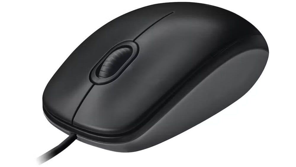 Logitech M90 Corded Mouse (Black)