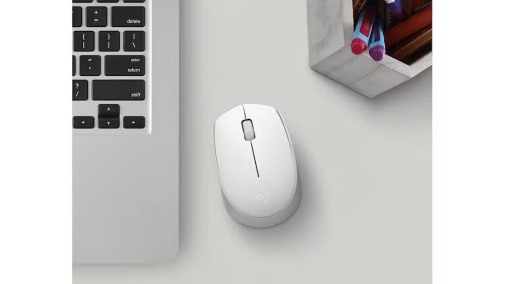Logitech M171 Wireless Mouse (Off White)