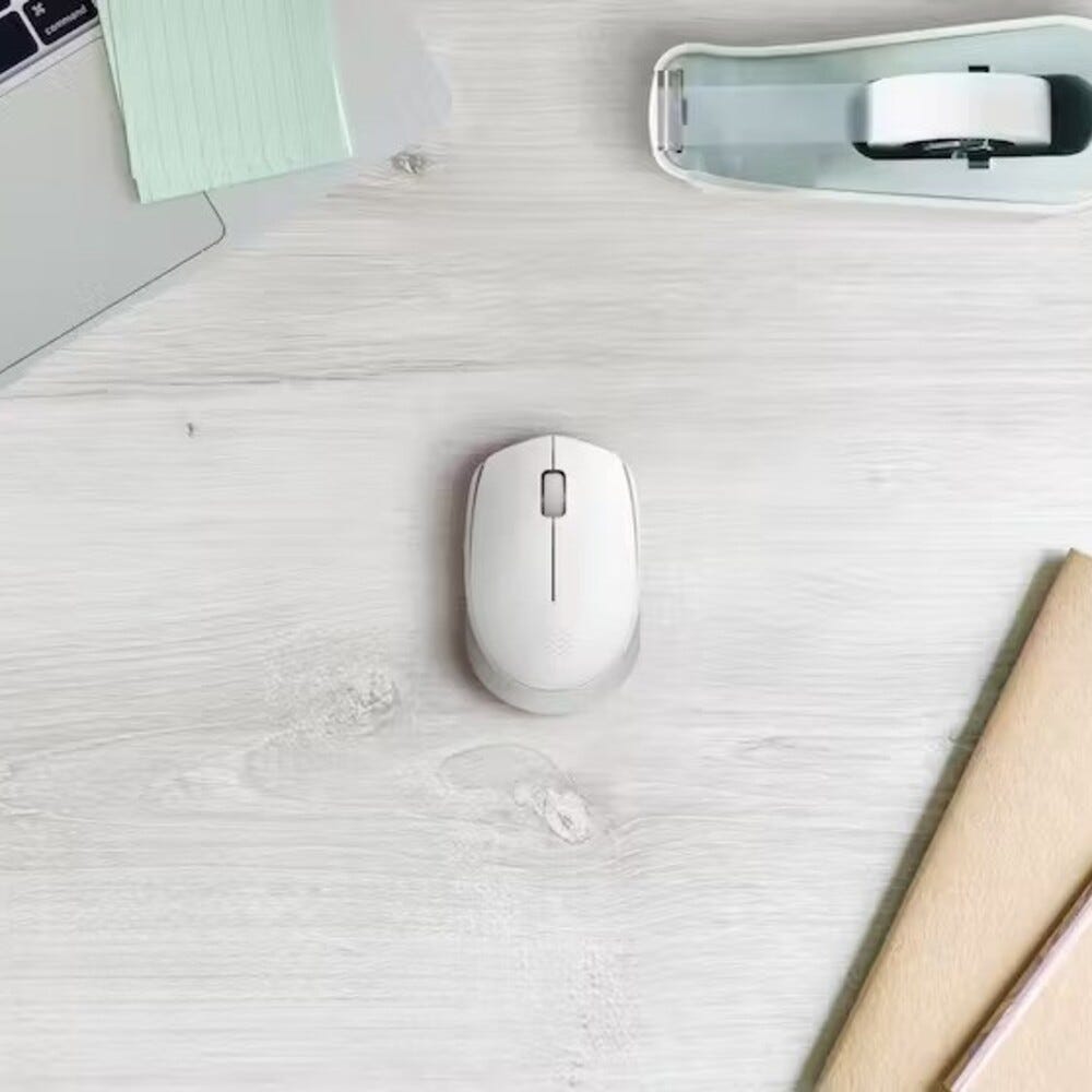 Logitech M171 Wireless Mouse (Off White)