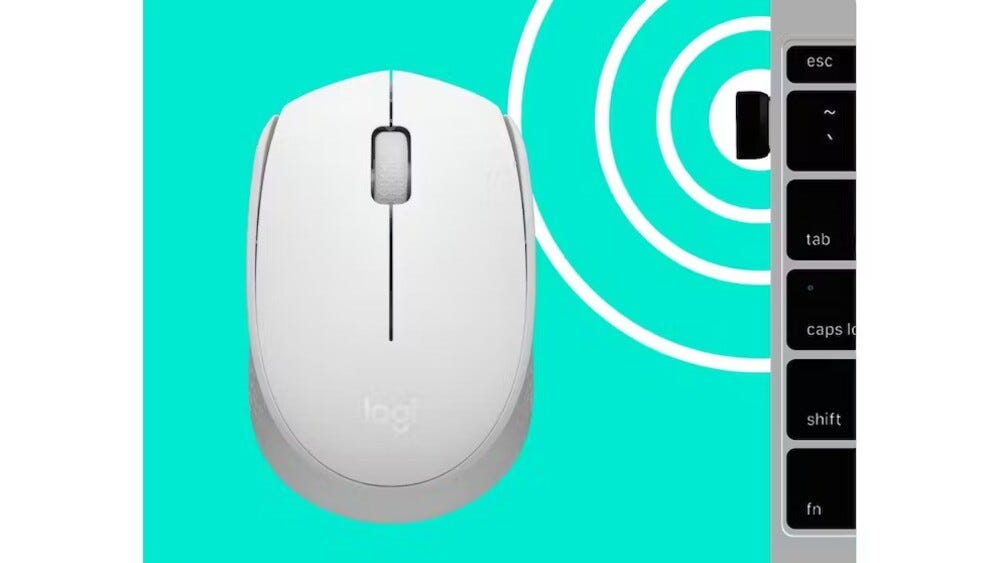 Logitech M171 Wireless Mouse (Off White)
