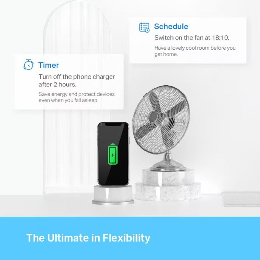 TP-Link Tapo Mini Smart Plug with Energy Monitoring (2 Pack)