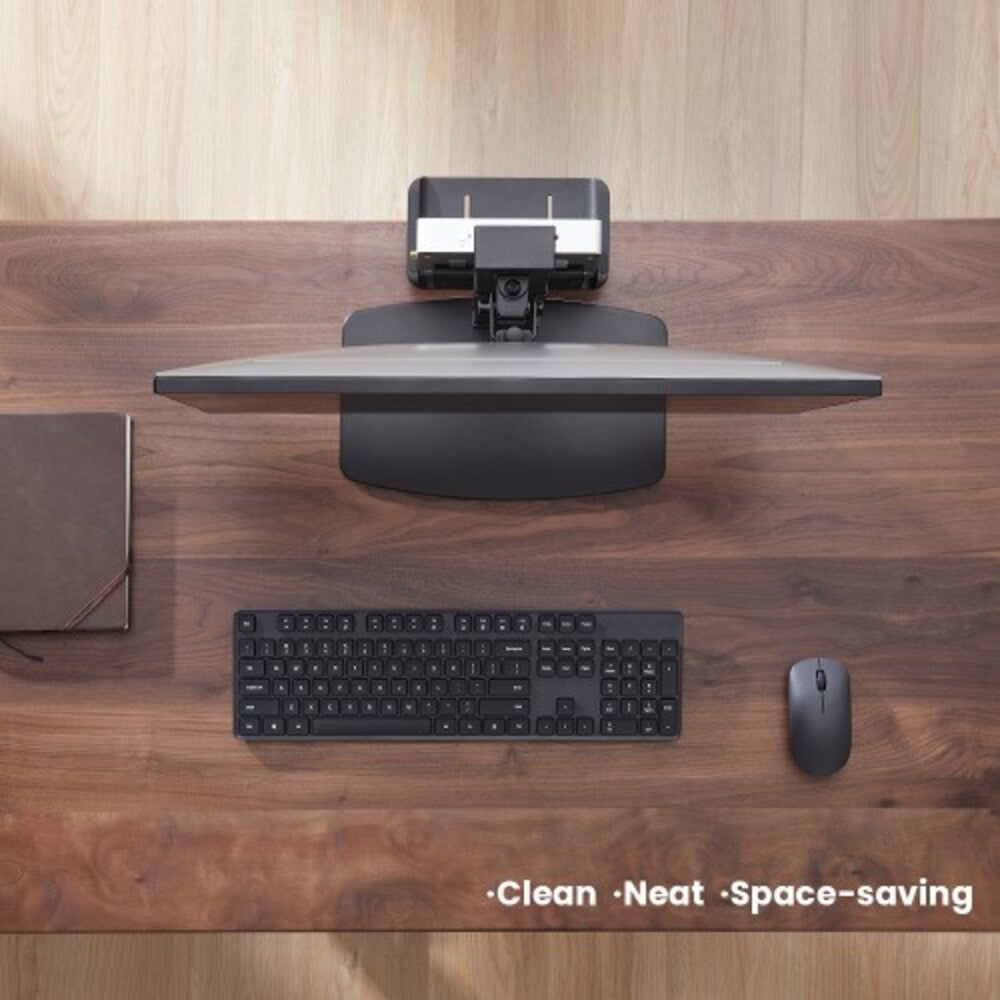 Brateck Vertical Lift Monitor Stand With Thin Client CPU Mount