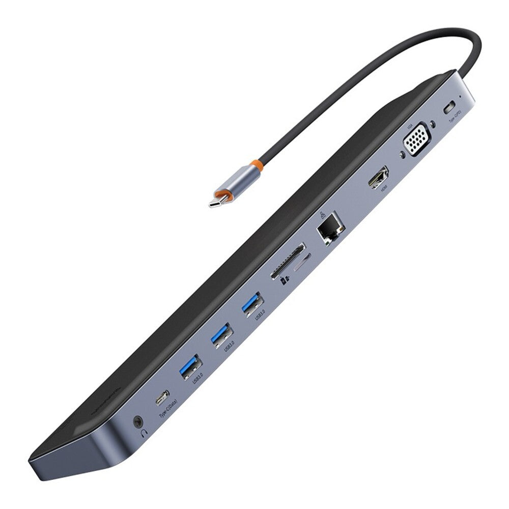 Baseus EliteJoy Gen2 11-Port Type-C HUB Adapter (Dark Grey) 