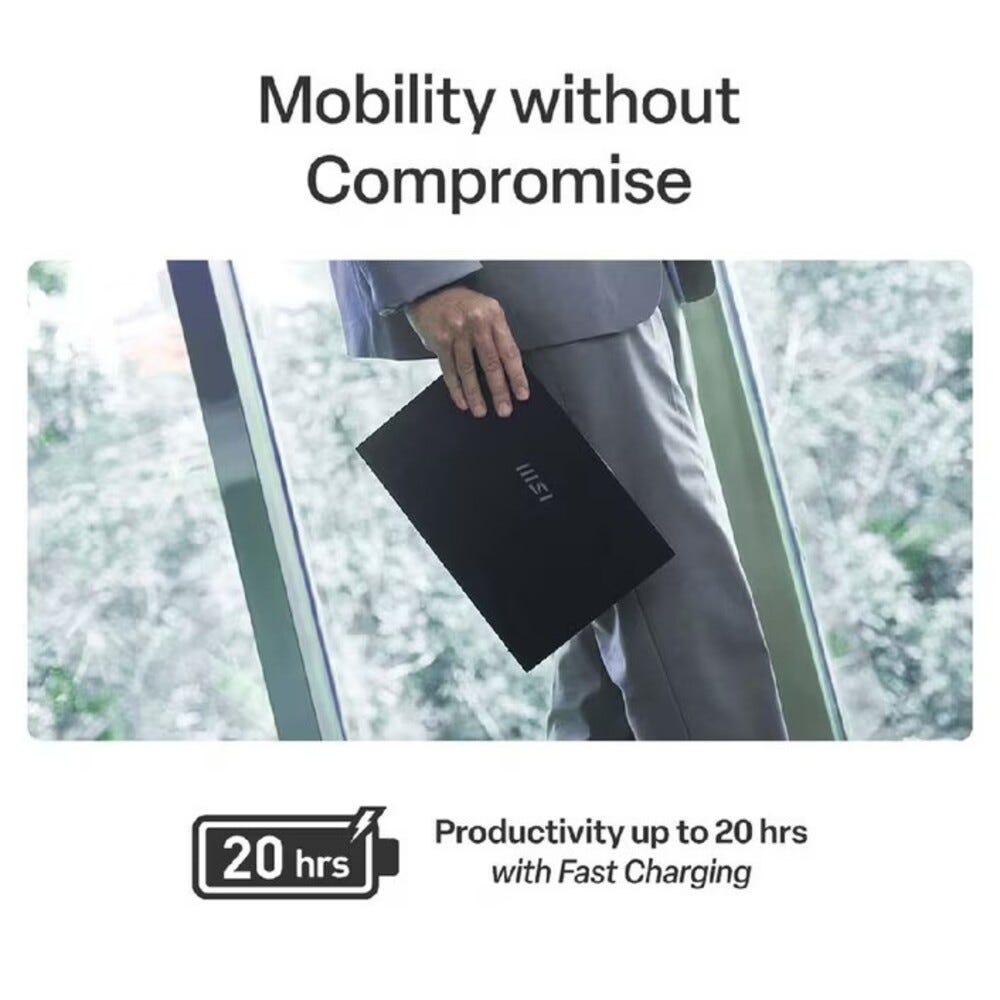 MSI Prestige 13 AI Evo A2VMG OLED 13.3" Laptop with U9-288V 32GB 2TB SSD