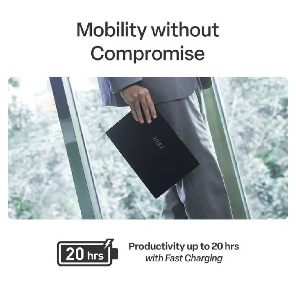MSI Prestige 13 AI Evo A2VMG OLED 13.3" Laptop with U7-258V 32GB 1TB SSD