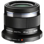 Olympus 45mm f/1.8 Lens - Black 