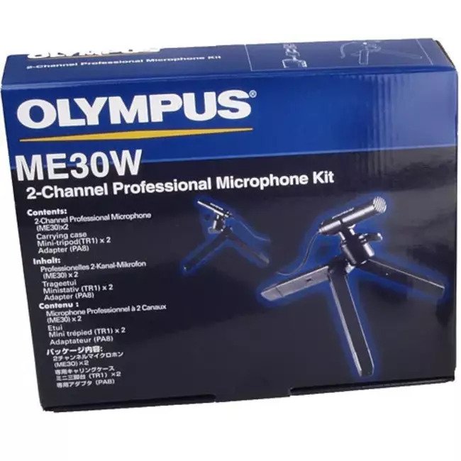 Olympus ME30W Omni-directional 2 Channel Microphone Kit 