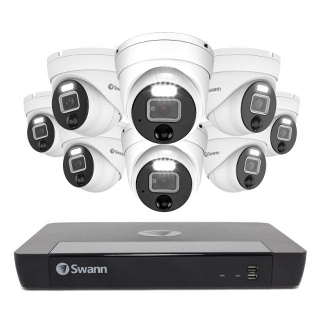 Swann 8 Dome Camera 16 Channel 12MP NVR Security System