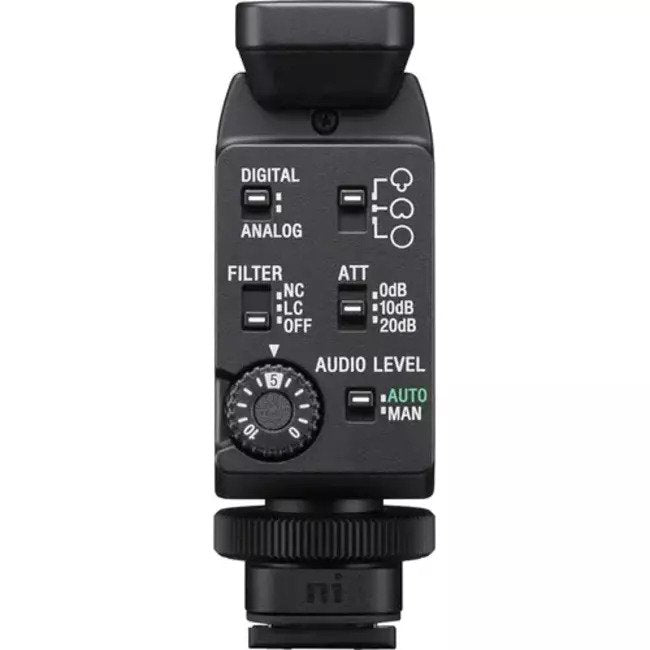 Sony ECMB1M Shotgun Mic equipped with eight high-performance mic capsules and advanced digital signal processing