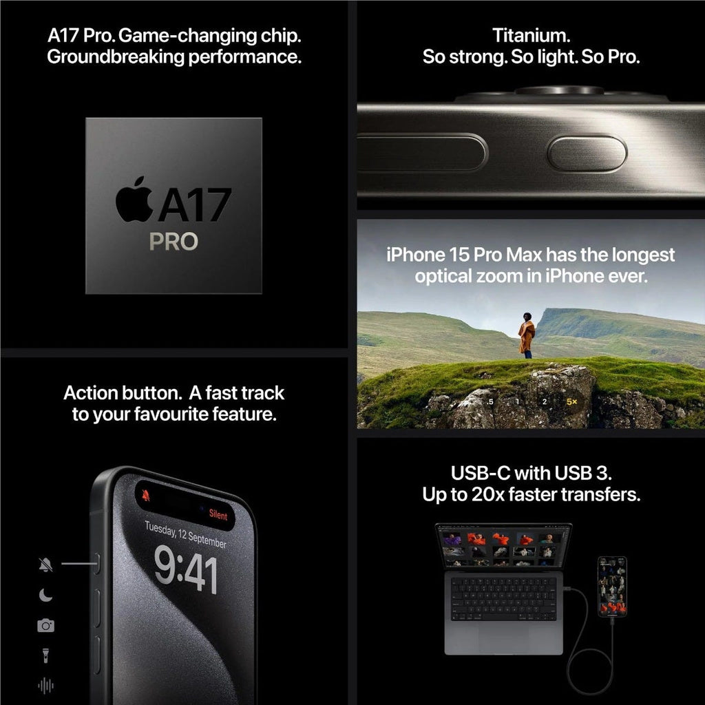 Apple iPhone 15 Pro 1TB (Black Titanium)
