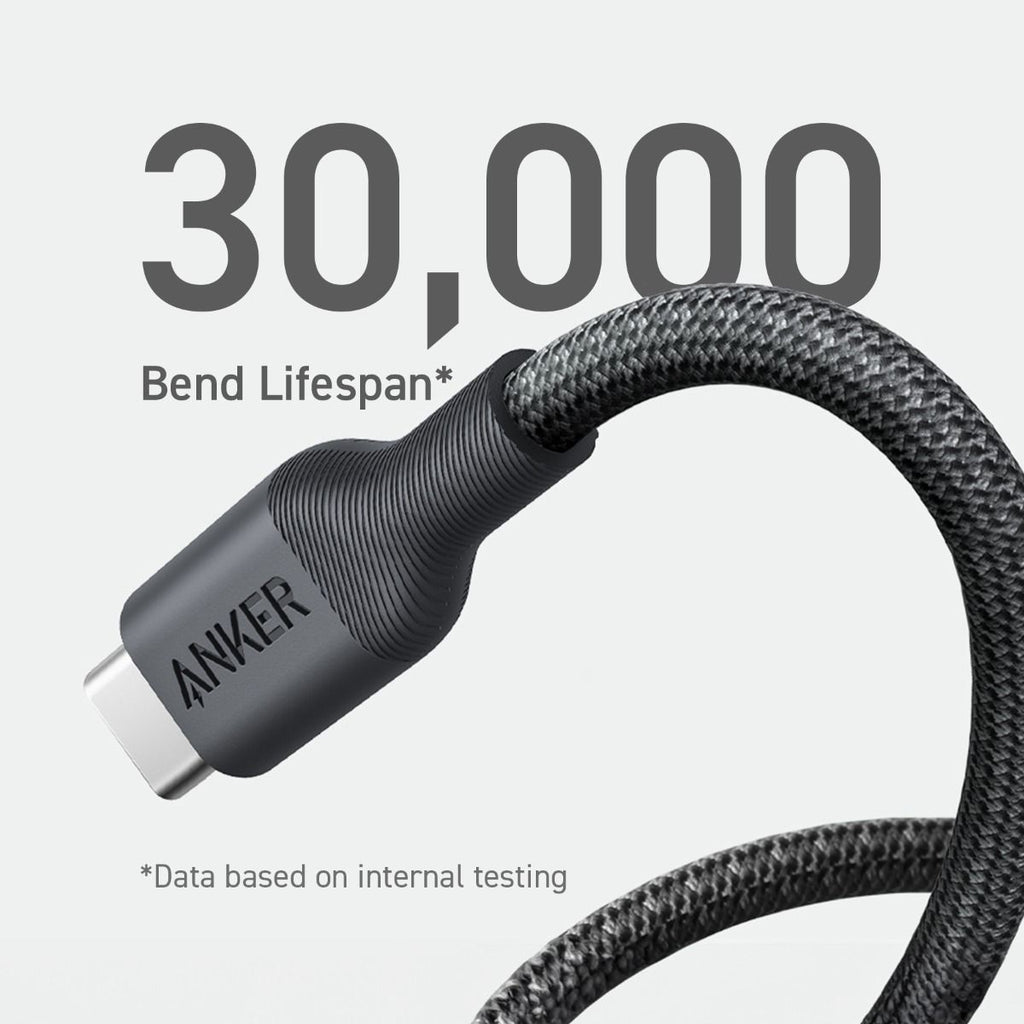 Anker 544 Bio-Nylon 0.9m USB-C to USB-C Cable (Black) 