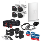  Swann SecureAlert 4K Security Kit with 4 Wi-Fi Cameras and NVR Tower