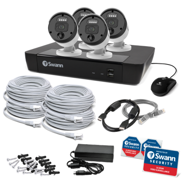 Swann Master-Series 4 Camera 8 Channel 4K NVR Security System 