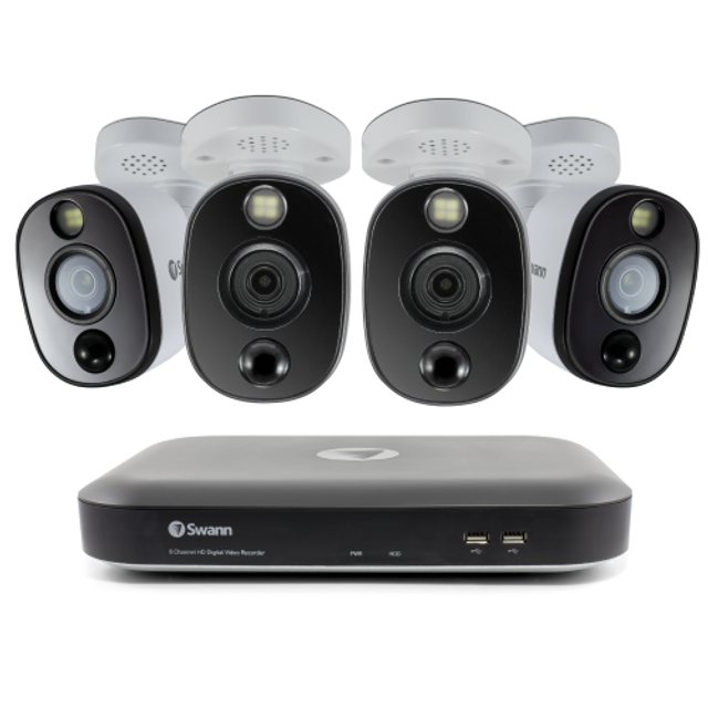 Swann 4 Camera 4 Channel 4K UHD Spotlight DVR Security System