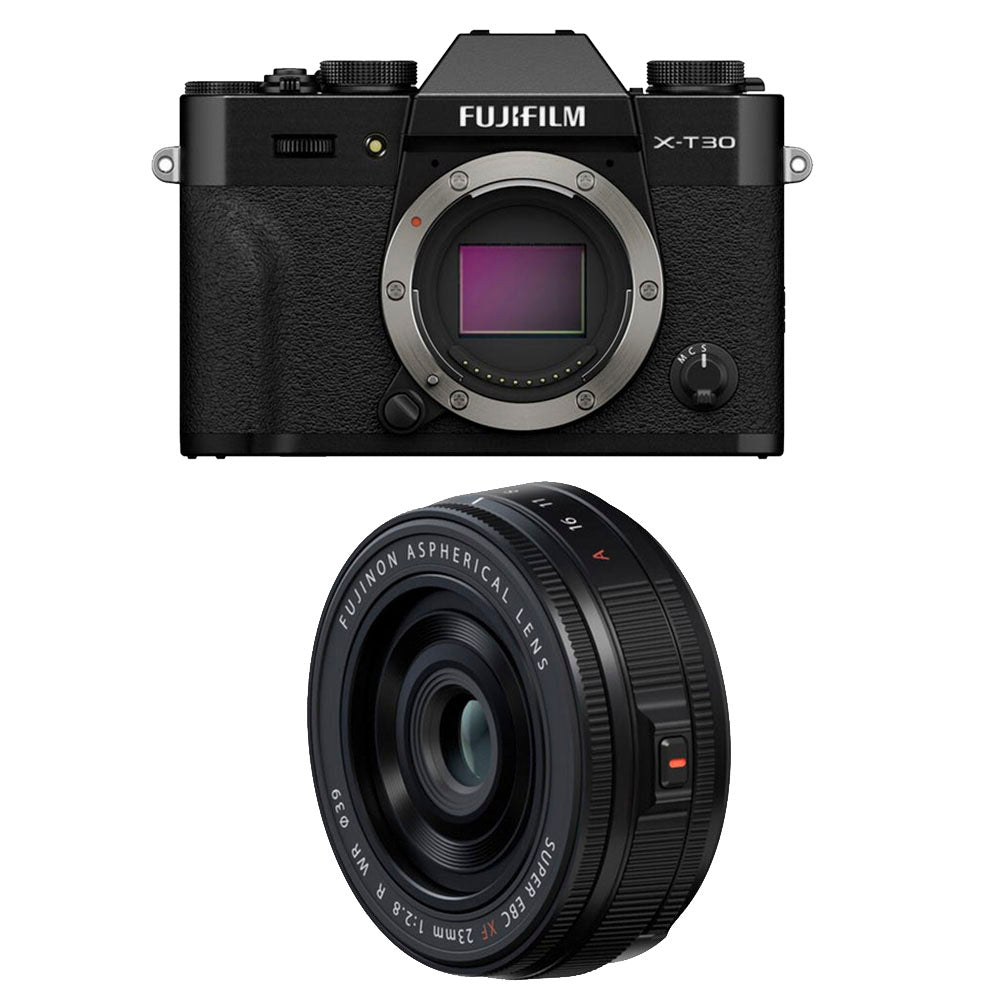 FUJIFILM X-T30 III (Black) w/ XF 23mm f/2.8 Lens (Black)
