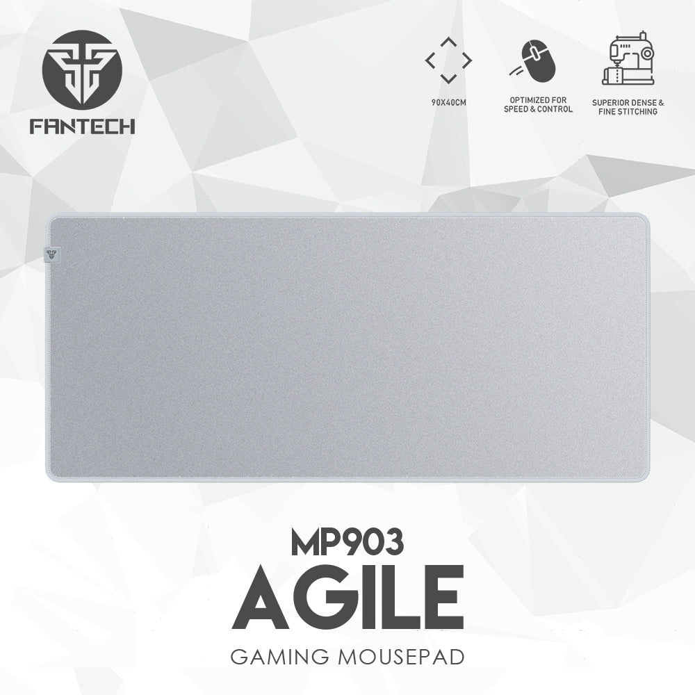 Fantech AGLE MP903 Anti-Slip Premium Rubber Desk Pad 900 x 400 x 4mm (White)