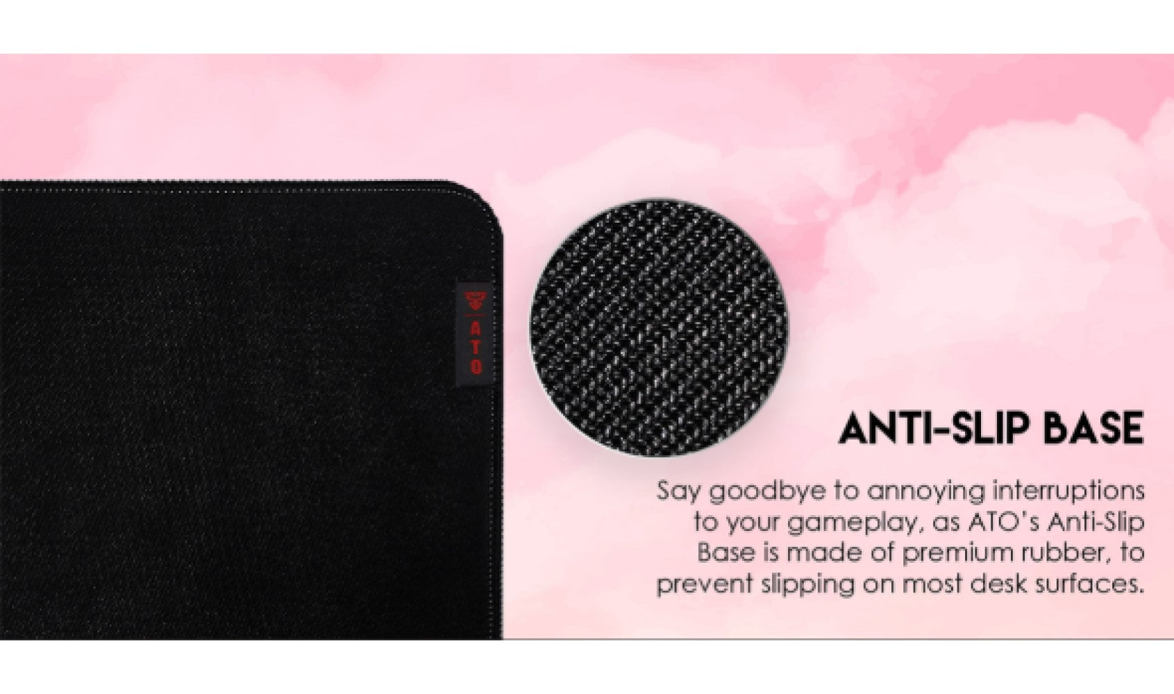 Fantech Anti-Slip Premium Rubber Desk Pad 900 x 400 x 4mm (Sakura)